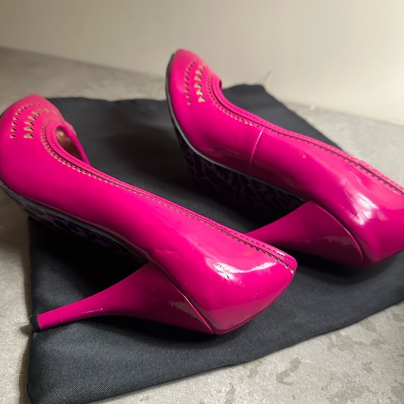 Pink Sam Edelman peep toe heels - Barbie core! - Picture 3 of 6